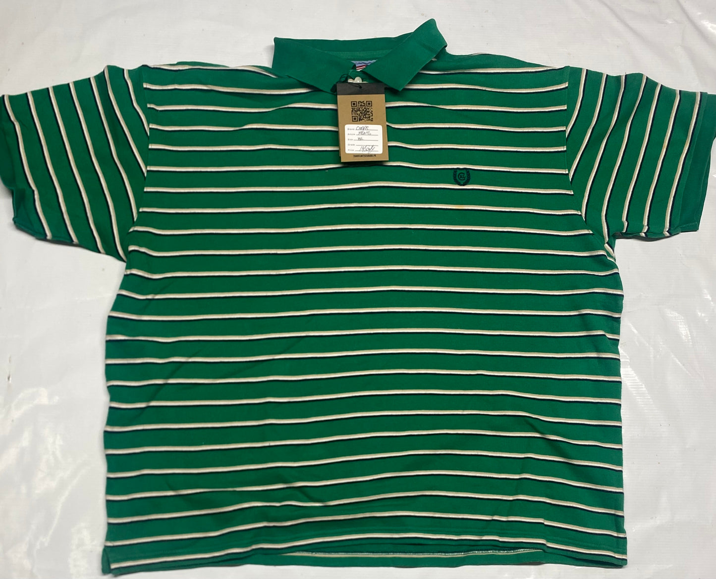 Chaps fit striped deck shirt