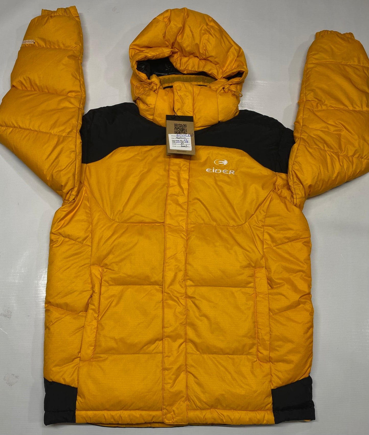 Eider Yellow & Black Men Puffer Jacket