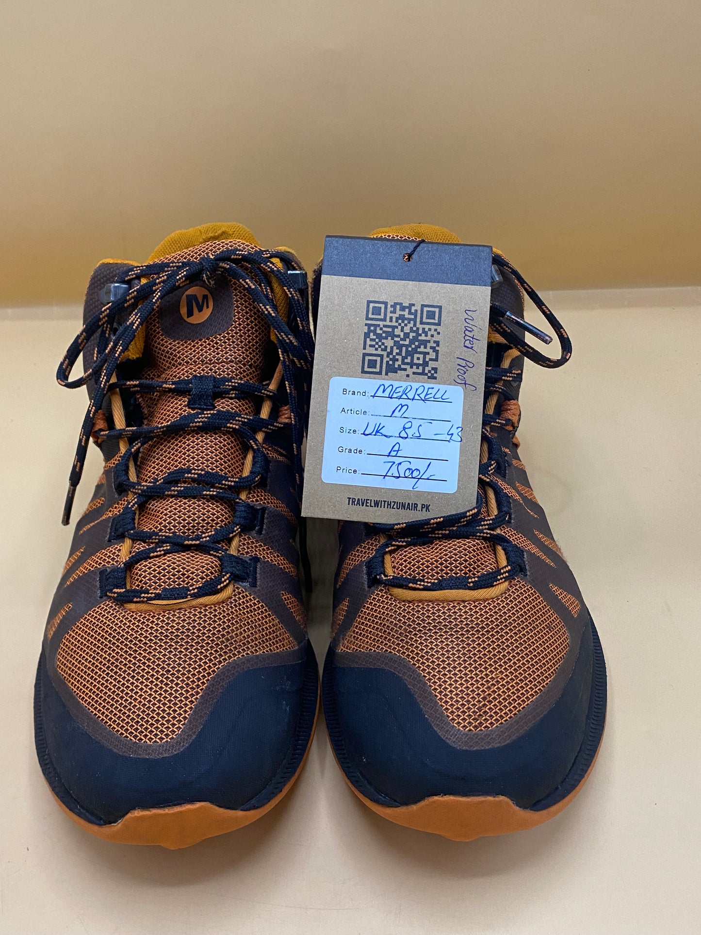 MERRELL Orange Shoes Men