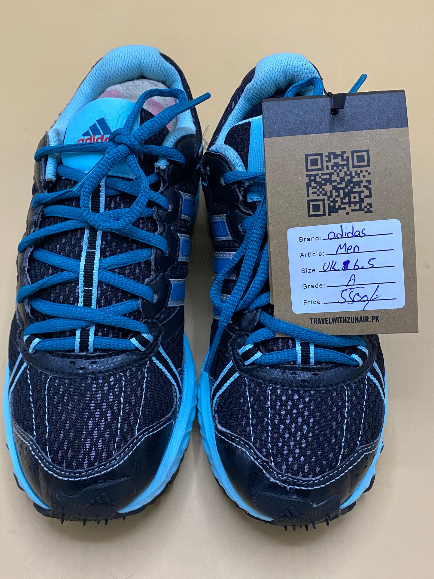 Adidas Thrasher 2 Black Blue Trail Hiking Outdoor Shoes Low Top