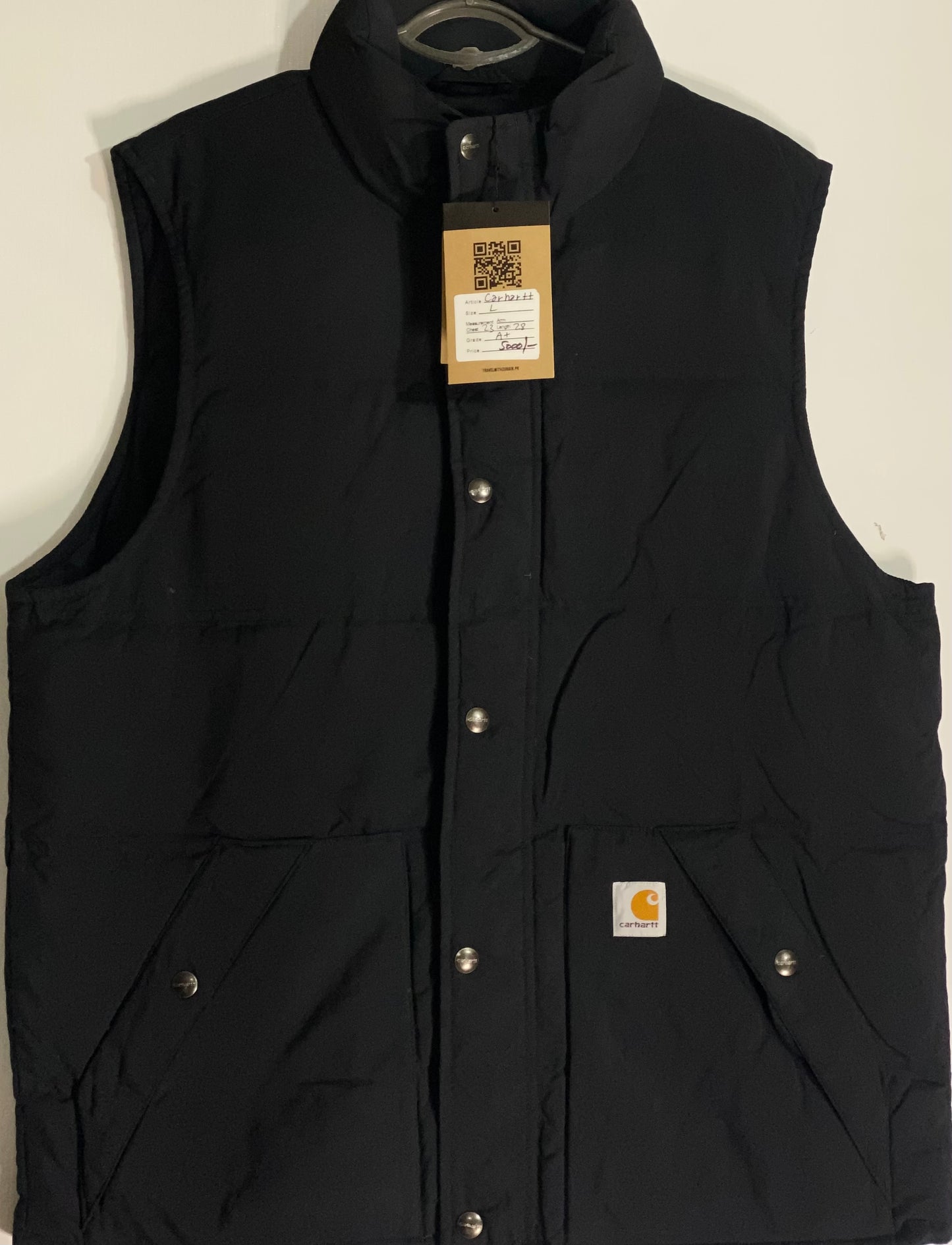 Carhartt Sleeve-less Black Men Jacket