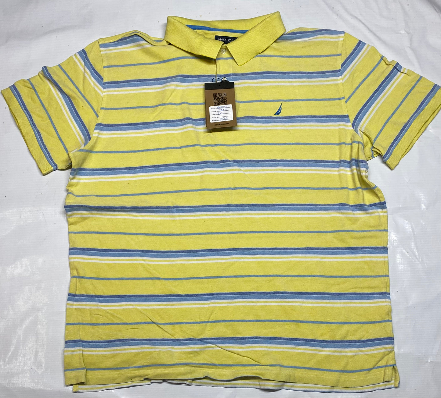 Nautica Men's Short Sleeve Button Down Polo Shirt