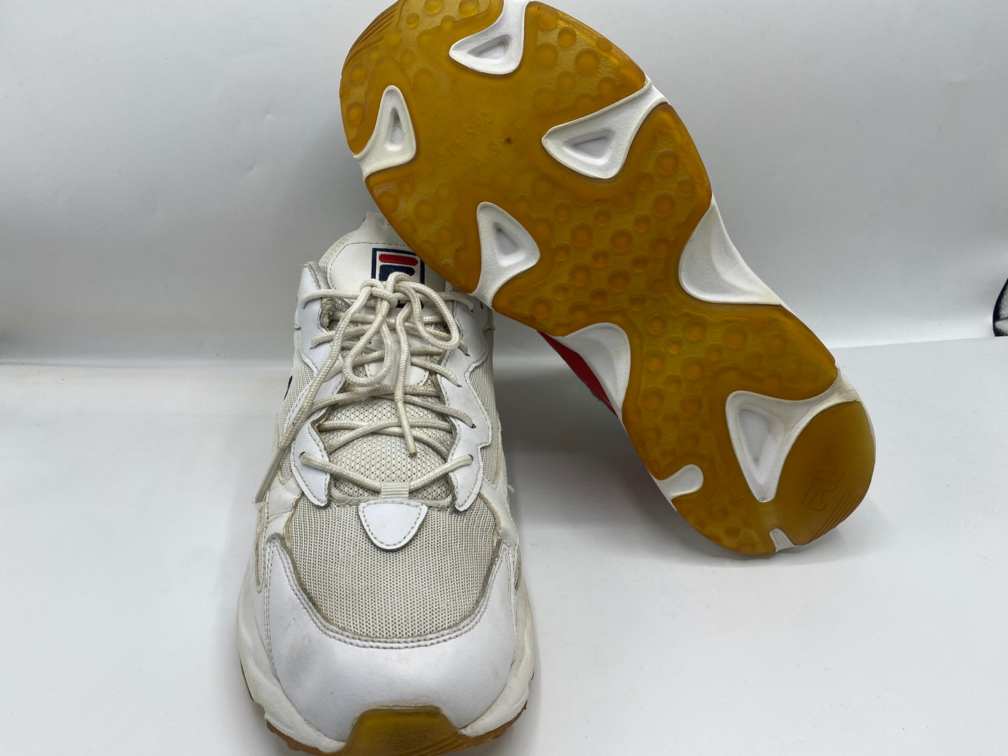 New Fila Mens Ray Tracer Leather Lace Up Casual