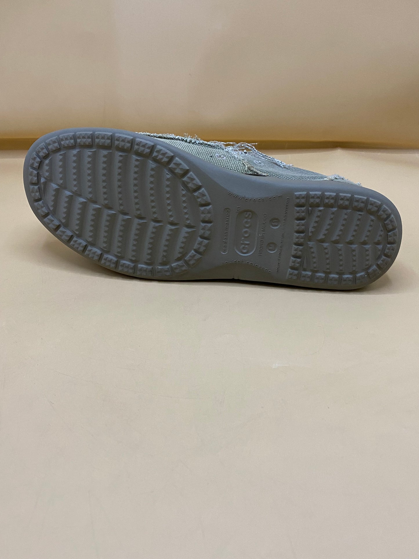 Crocs Men's Avast Tan Canvas Slip On Comfort Loafers