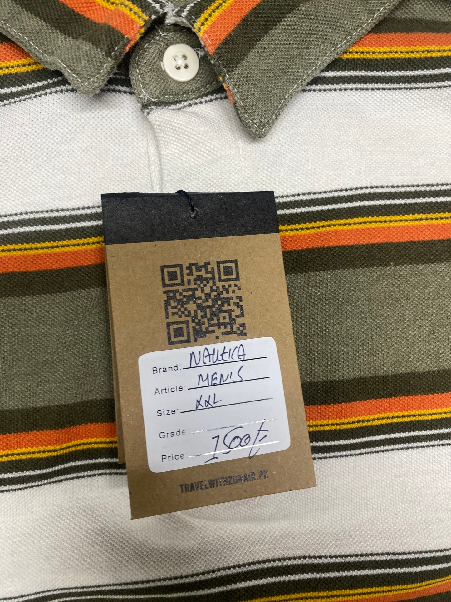 Nautica Gold Striped Polo shirts