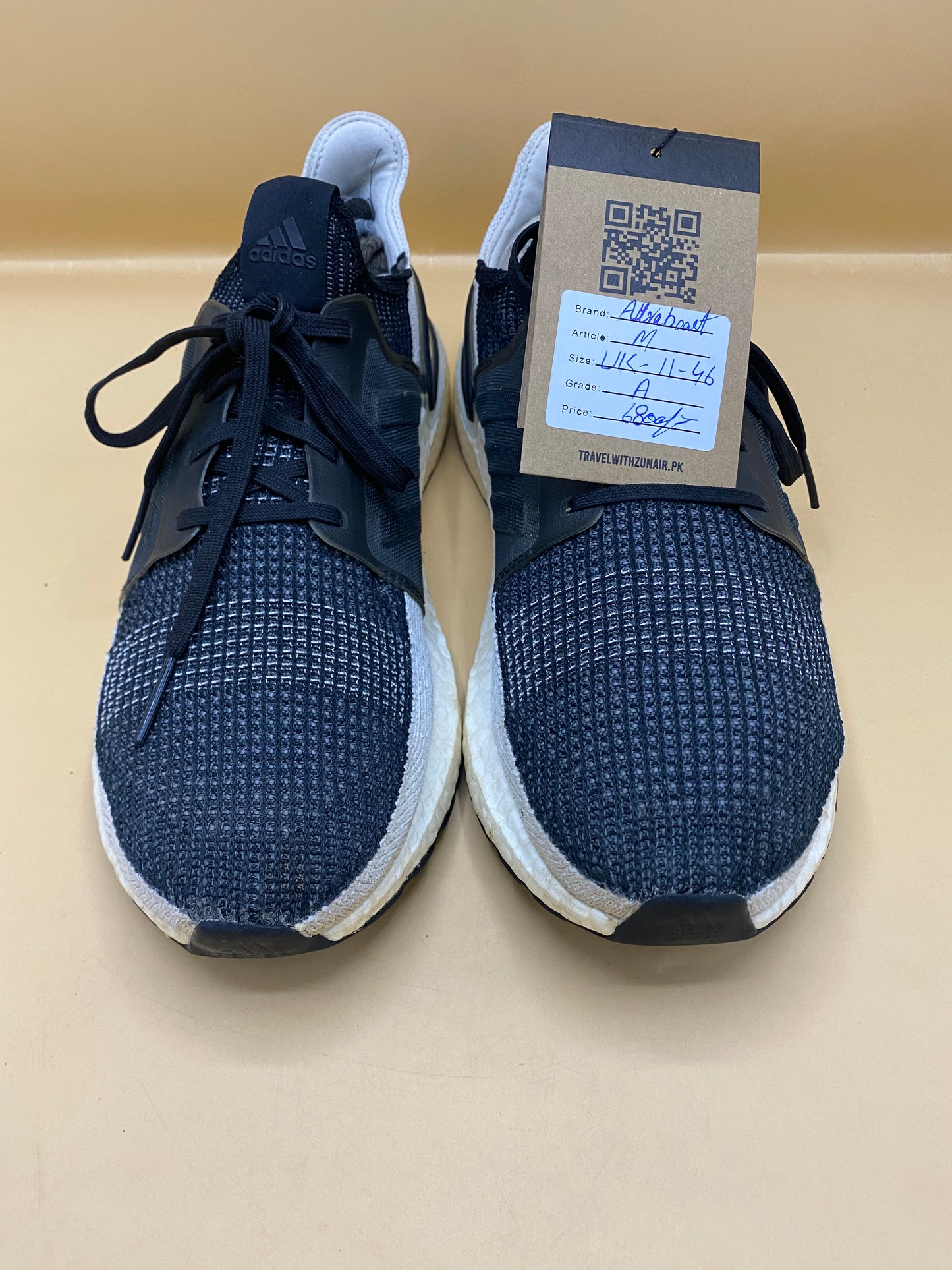 Adidas Ultraboost 19 Men's Running Shoes Black White