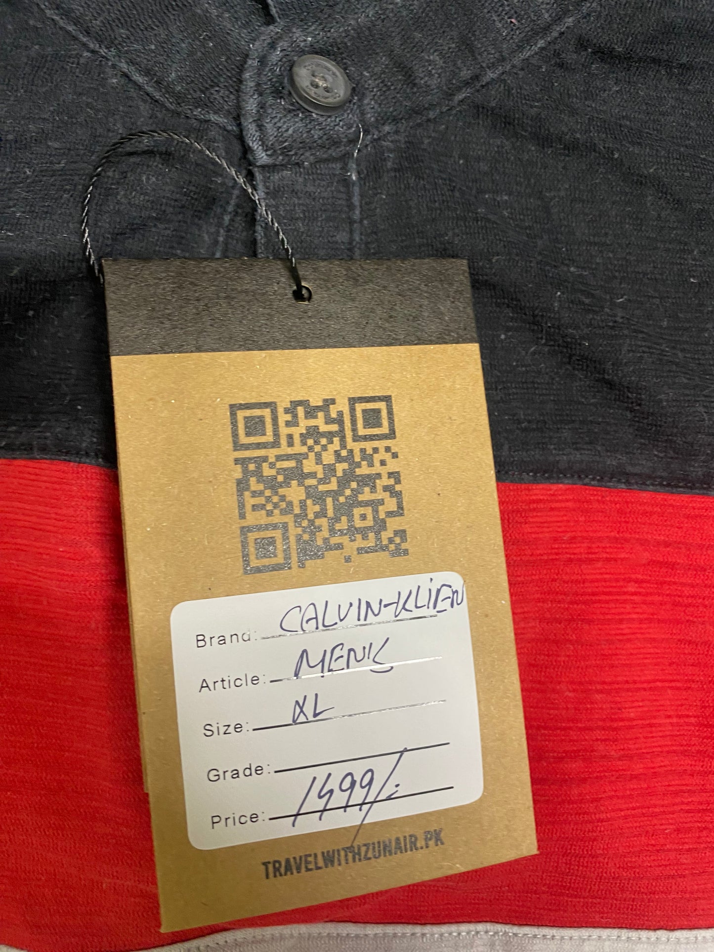 CALVIN RED CHATHAM COTTON BLEND SHIRT