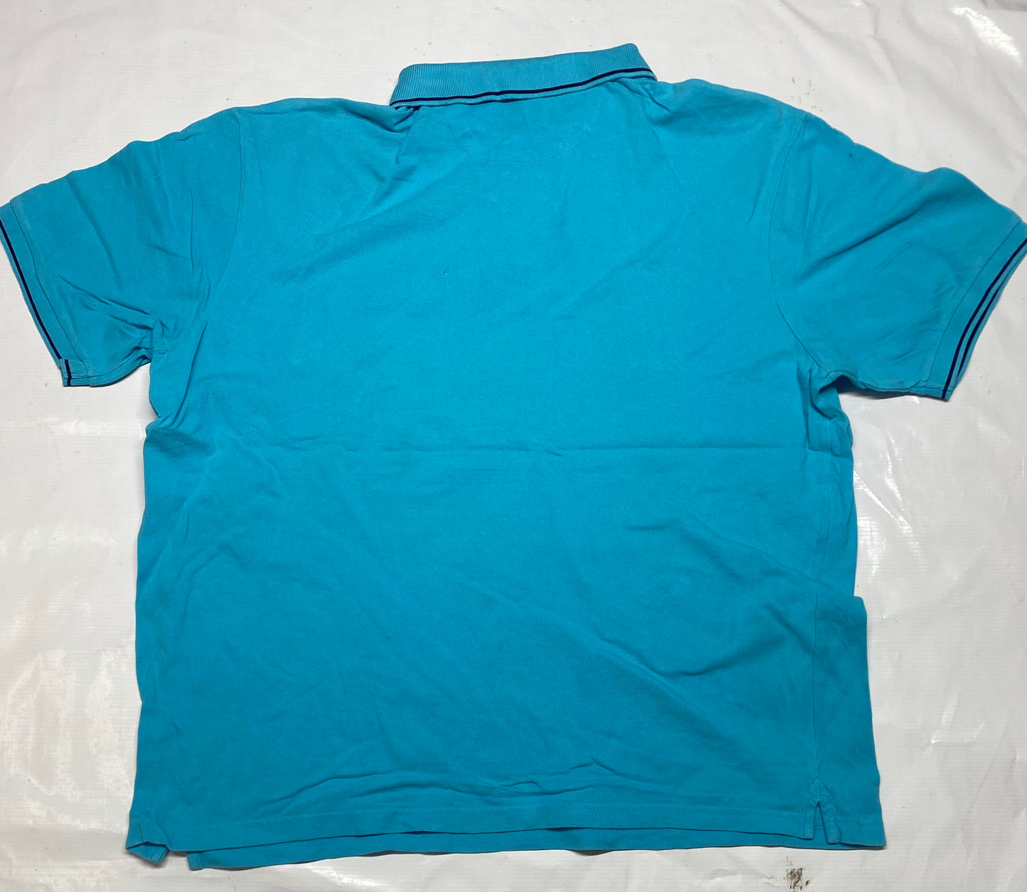 Chaps Mens Light Blue Cotton Short Sleeve