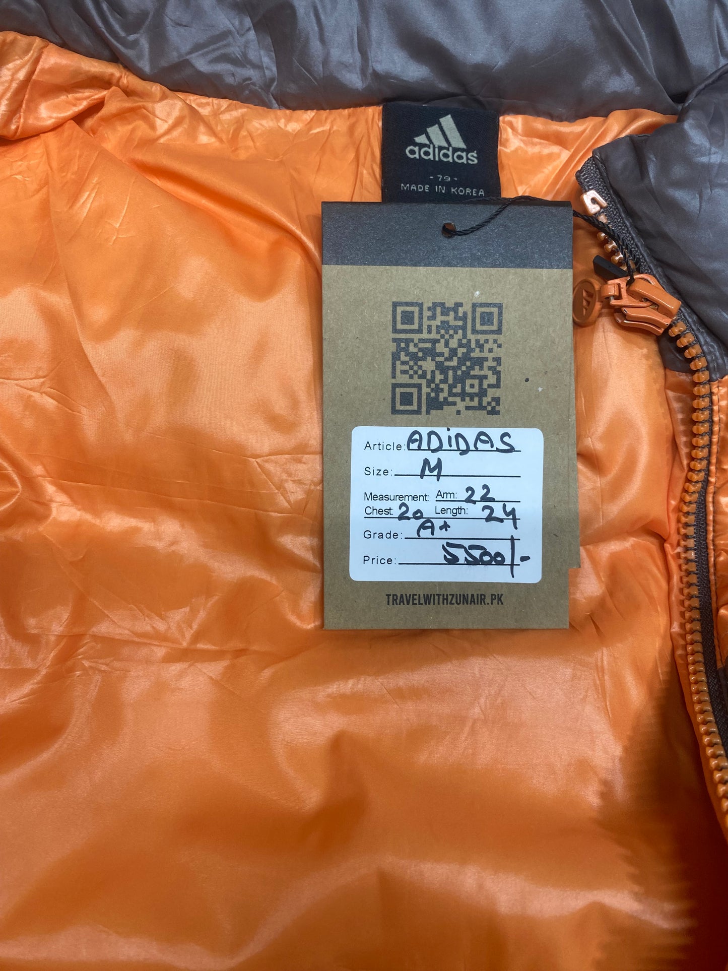 Adidas orange Shell Men jackets