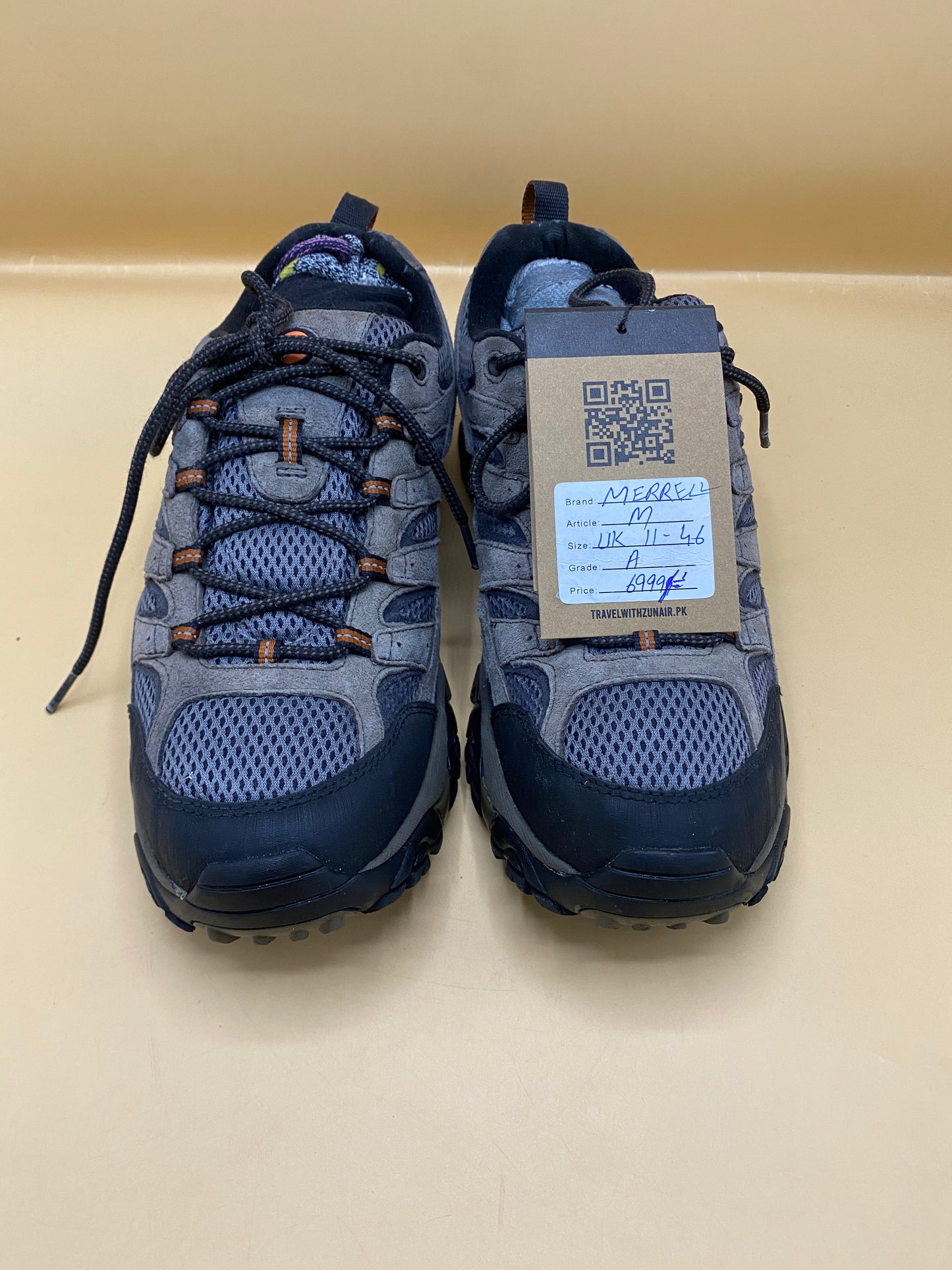 MERRELL Men Running Shoes Brown /Black