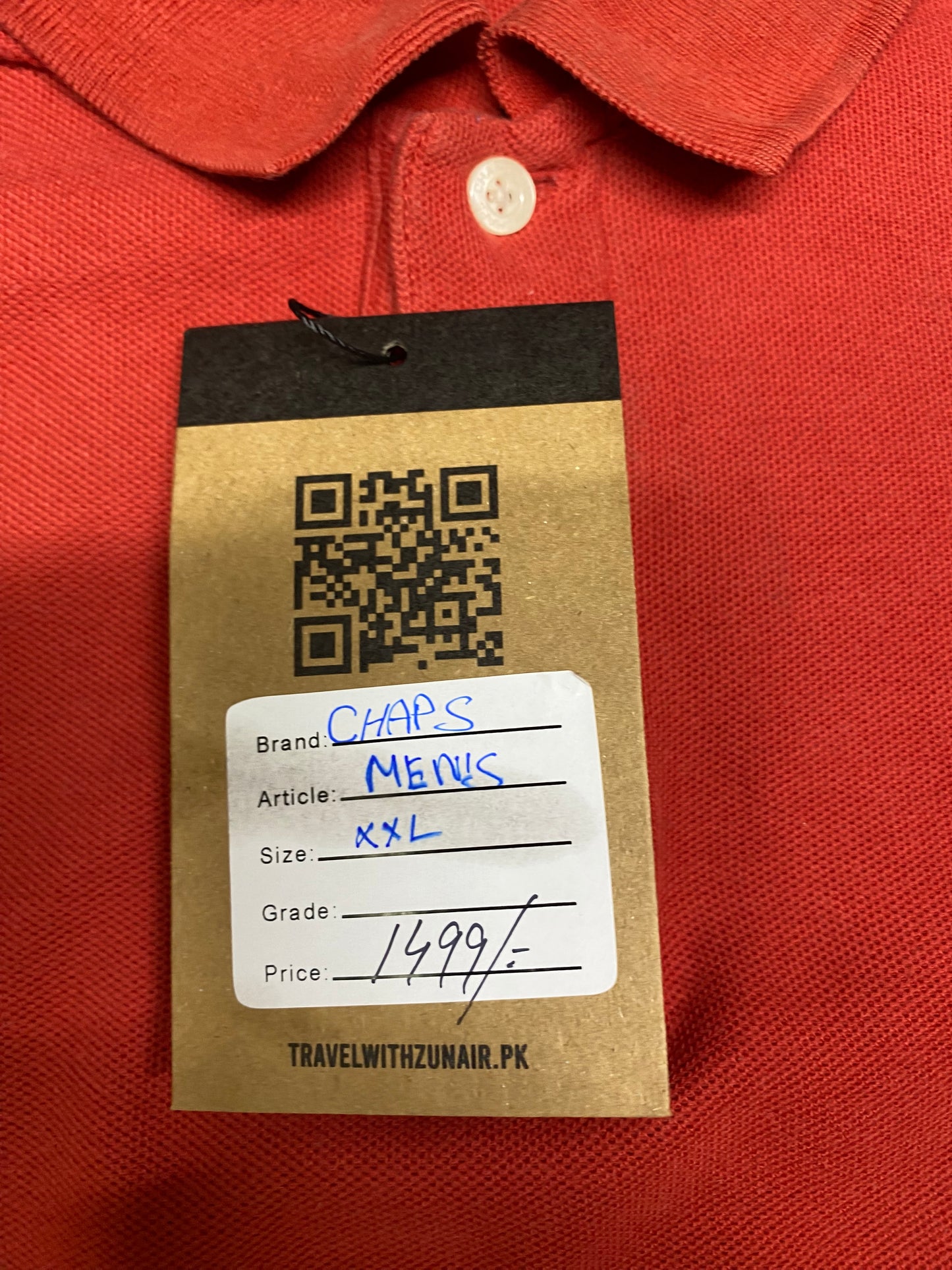 Chaps Men's Orange Polo Shirt