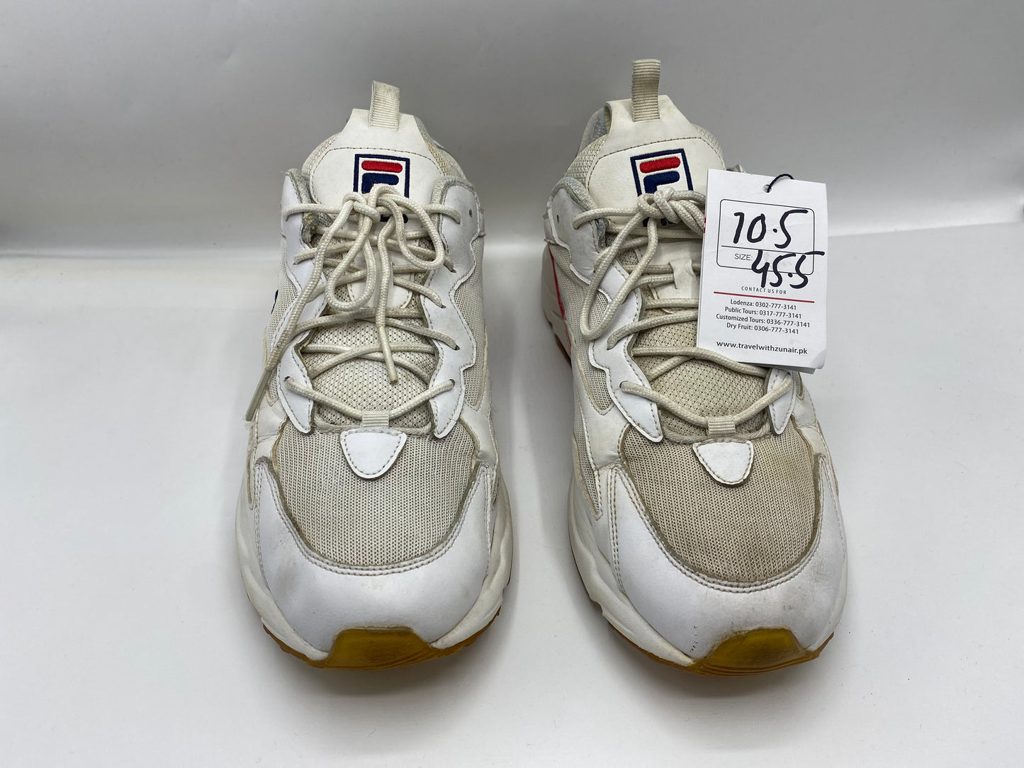 New Fila Mens Ray Tracer Leather Lace Up Casual