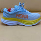 Hoka One Bondi 8 Shoes Womens Blue Yellow Running Sneaker