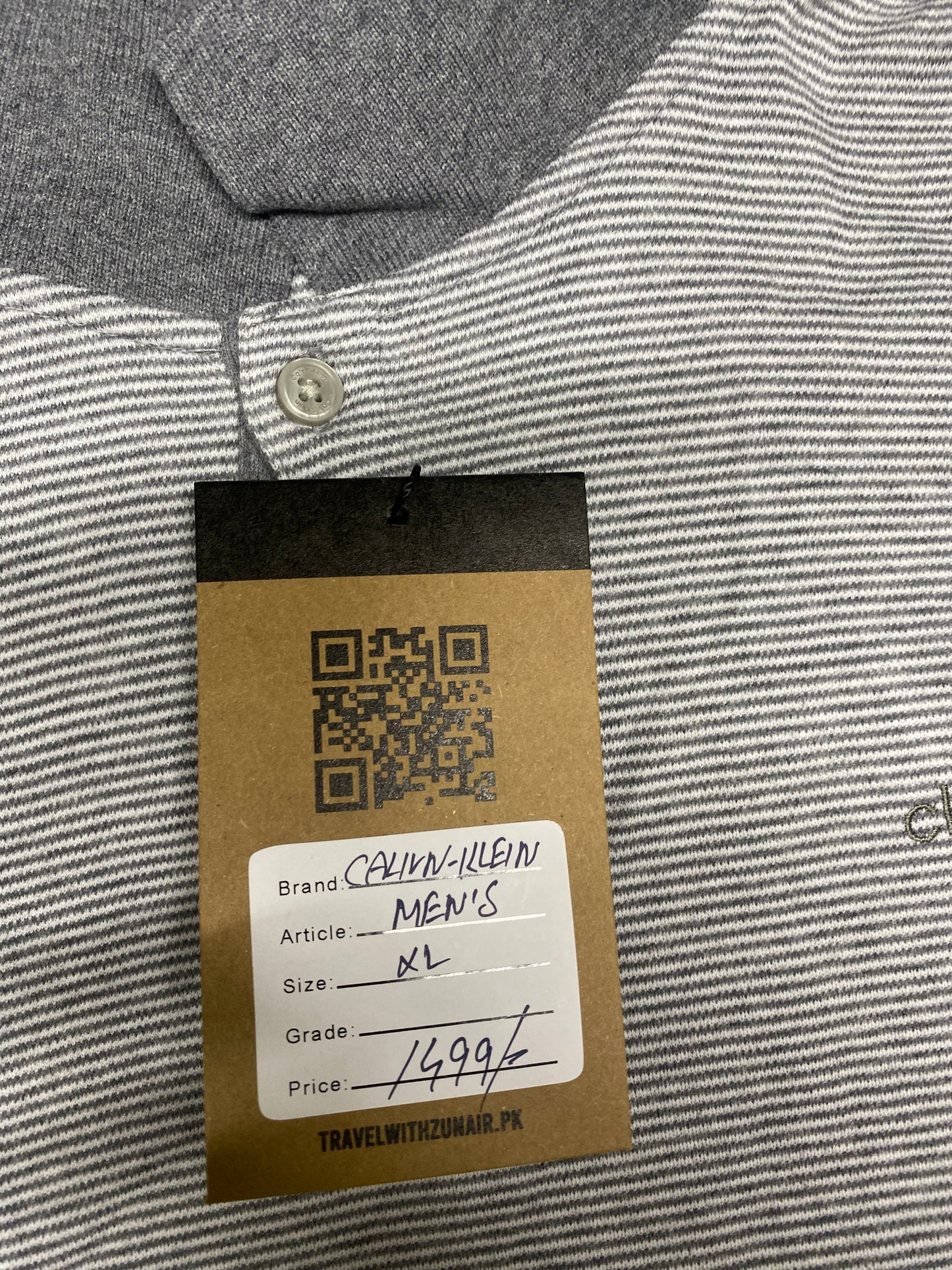 CALVIN KLEVIN  MEN'S AQUA CANTON DESIGN
