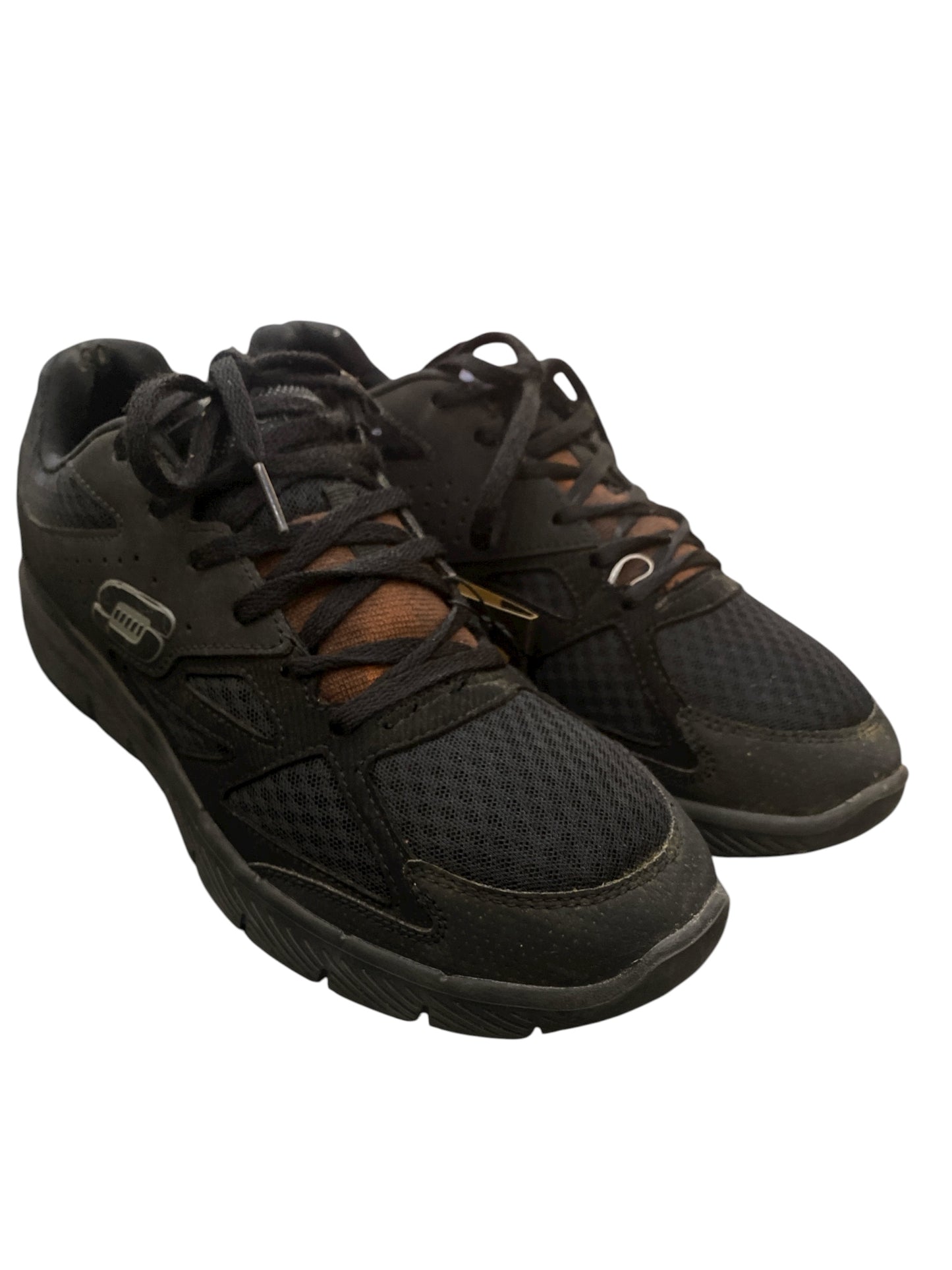 Skechers Lightweight Mens Black Casual Shoes Sneakers