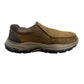 Skechers Respected Mens  Brown Walking Leather Slip On Loafers Shoes