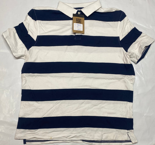 Nautica Blue And White Stripe Shirt