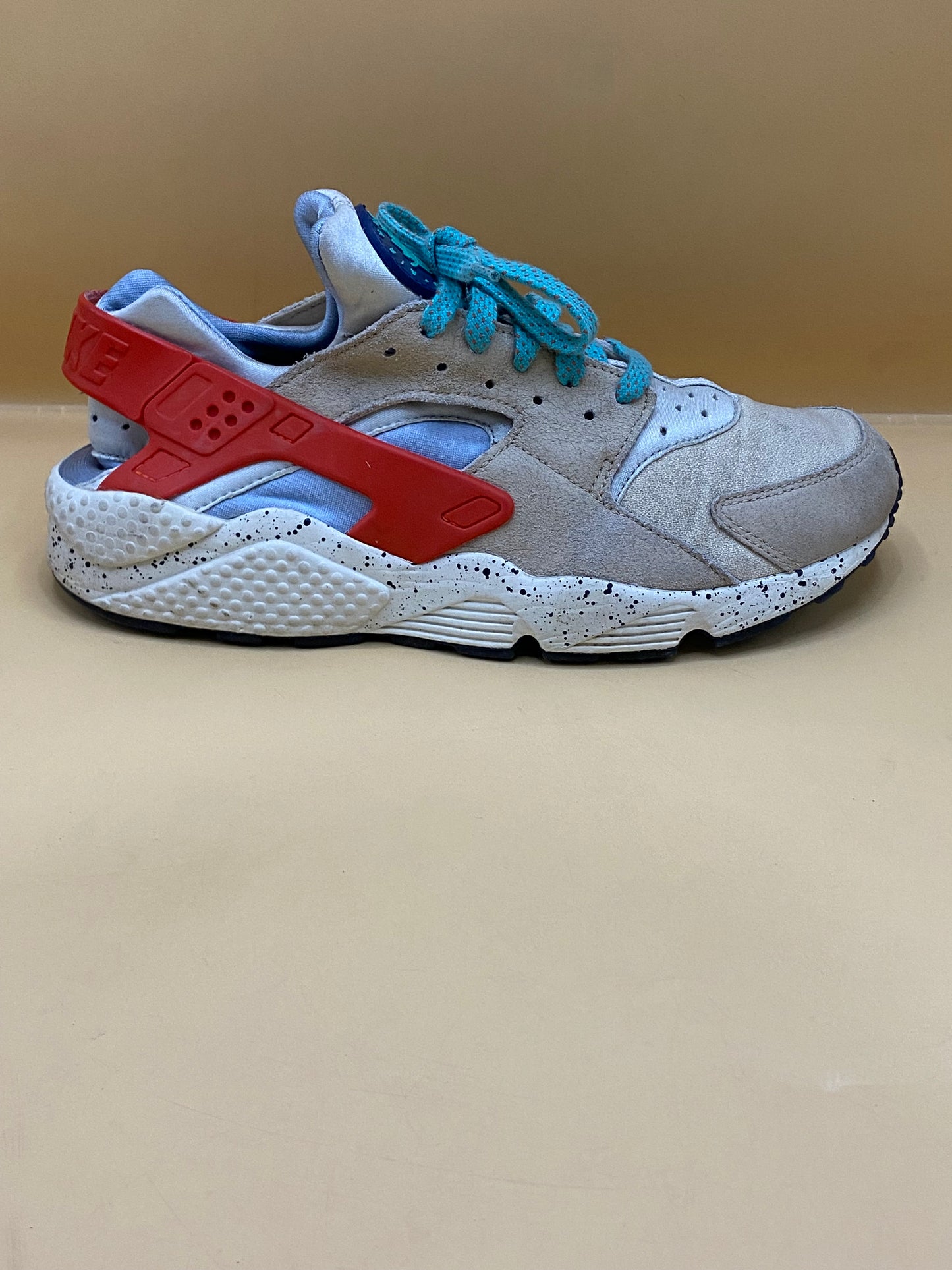 Nike Gray / Red with Leather Touch