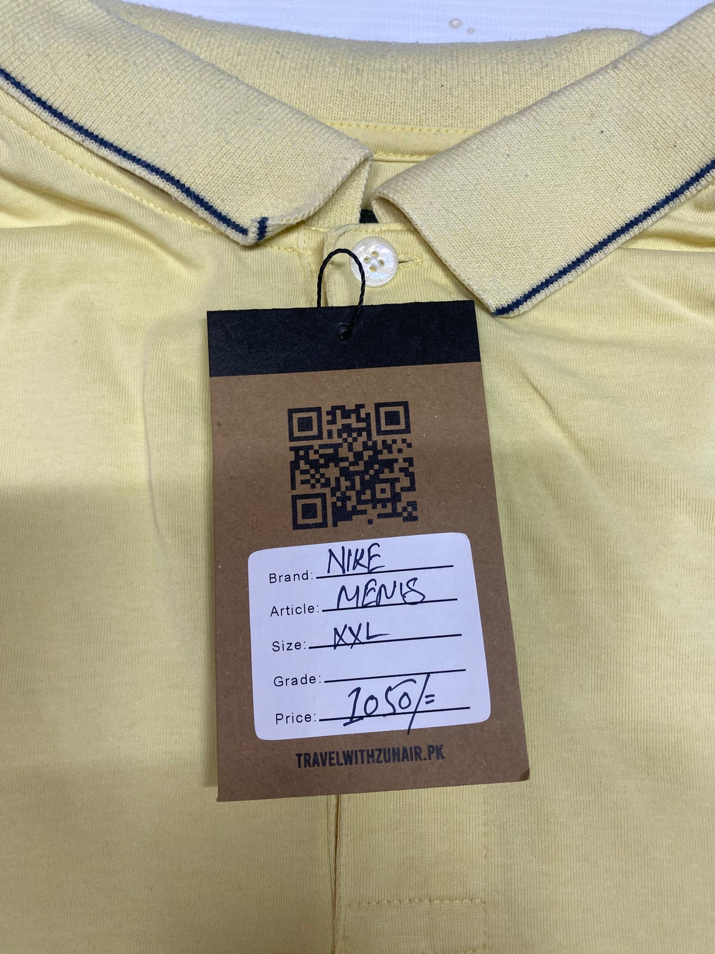 Nike Golf Shirt Mens Classic Yellow