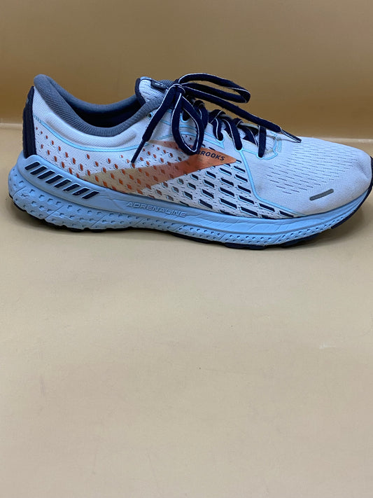 Brooks white and sky blue