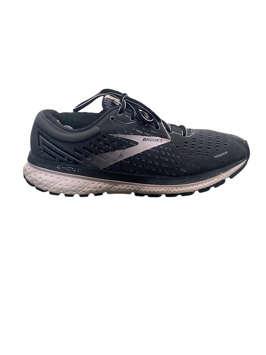 Brooks Ghost 13 Running Shoes Gray Pink Black Athletic Sneakers