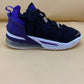 NIKE LEBRON 19 NEW LAKERS BLACK METALLIC GOLD COURT PURPLE WHITE