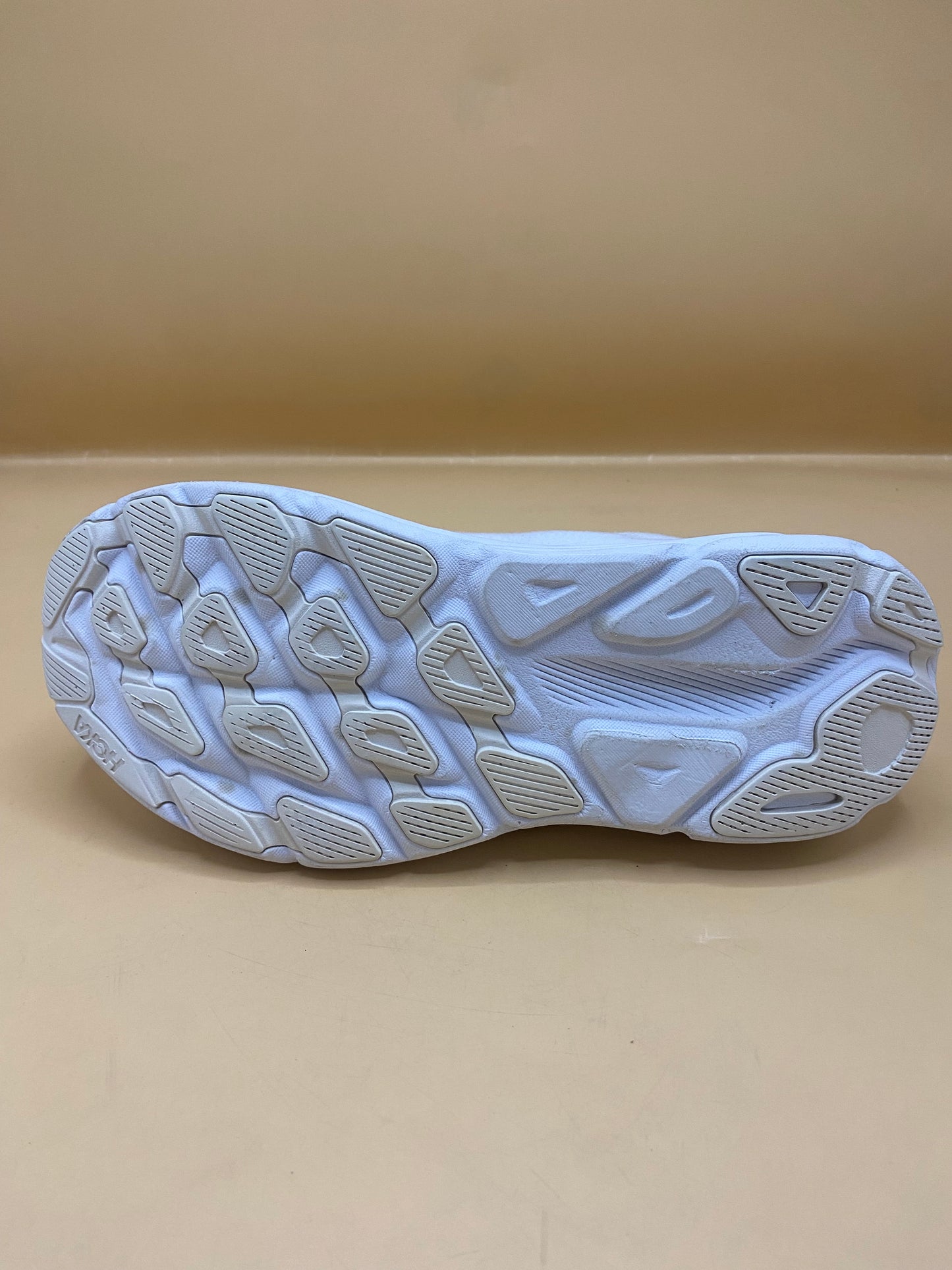 Hoka One On Clifton 9 White Silver Running Shoes