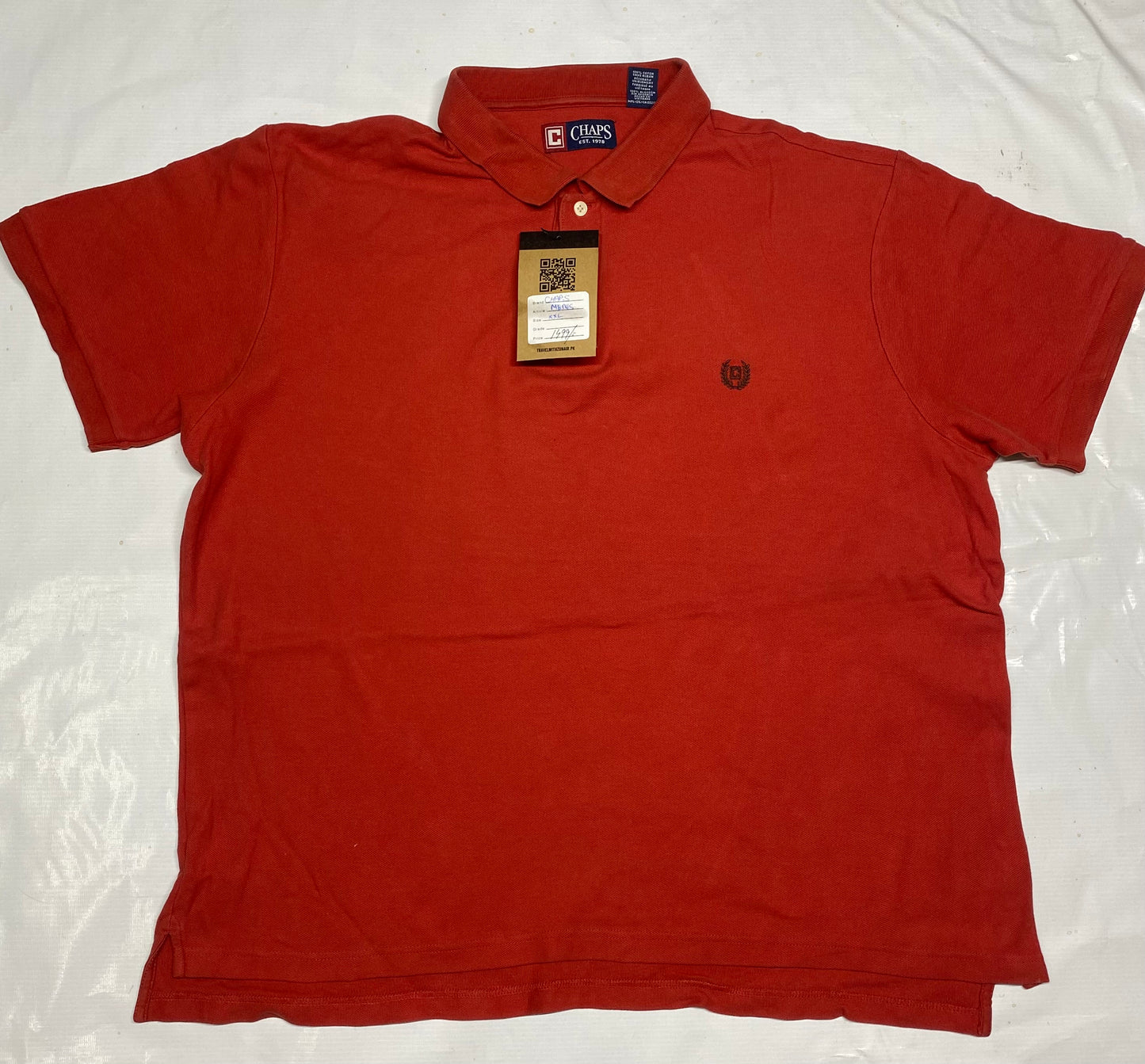 Chaps Men's Orange Polo Shirt