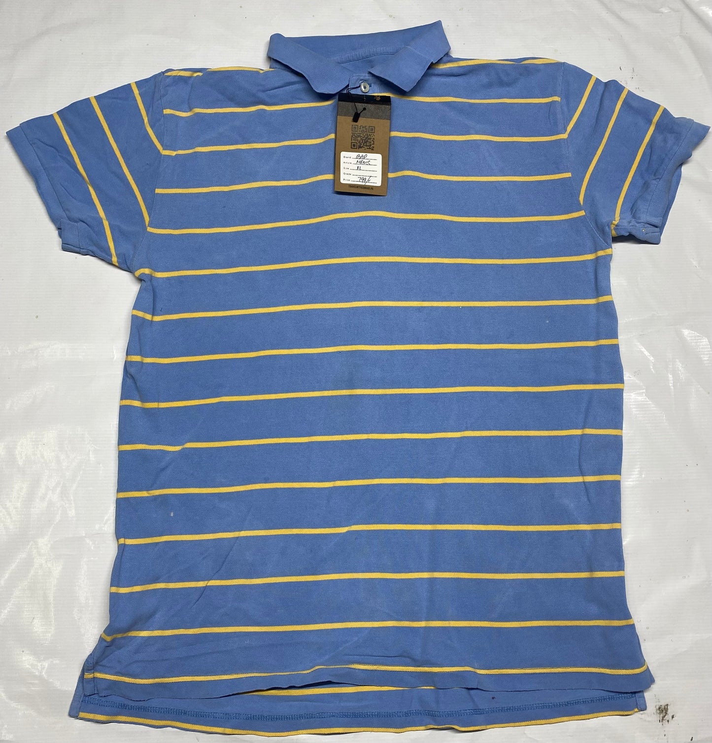 GAP Men's Blue & Yellow Shirt