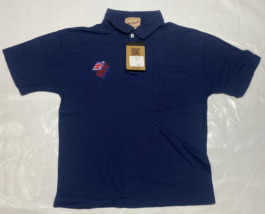 WooGich Men’s wear blue collar T-shirt