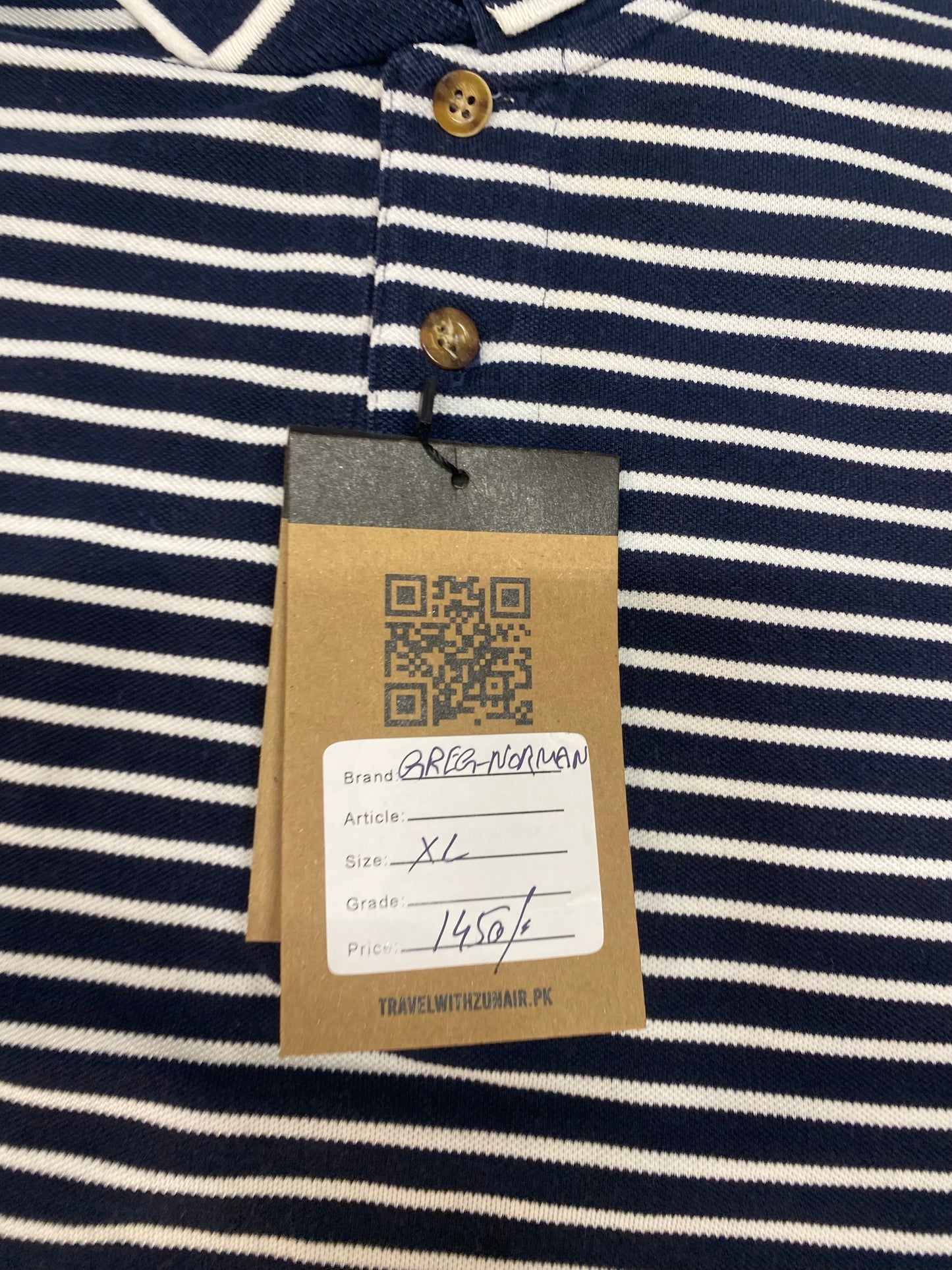 Greg Norman Striped Sleeveless shirt