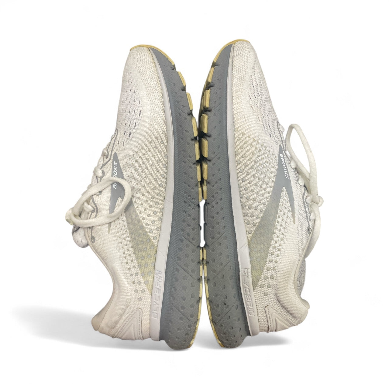 Brooks Glycerin 18 Women's Running Shoes White Gray