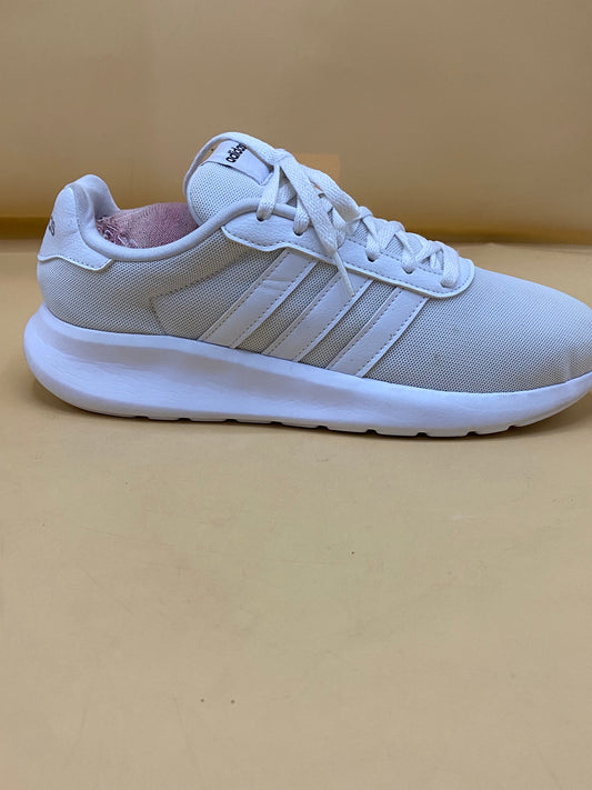 Adidas Womens Lite Racer White Running Shoes Sneakers