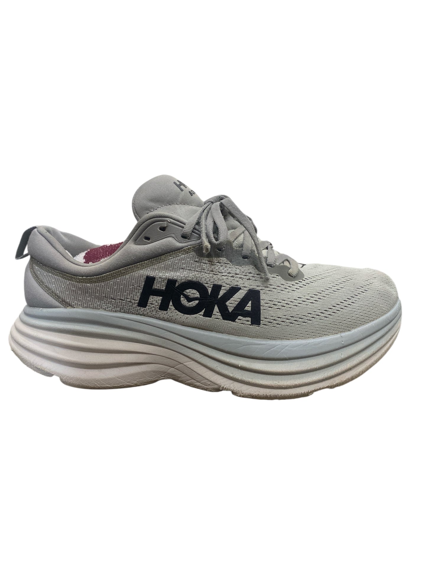 Men’s HOKA Bondi 8 – Sharkskin/Harbor Mist