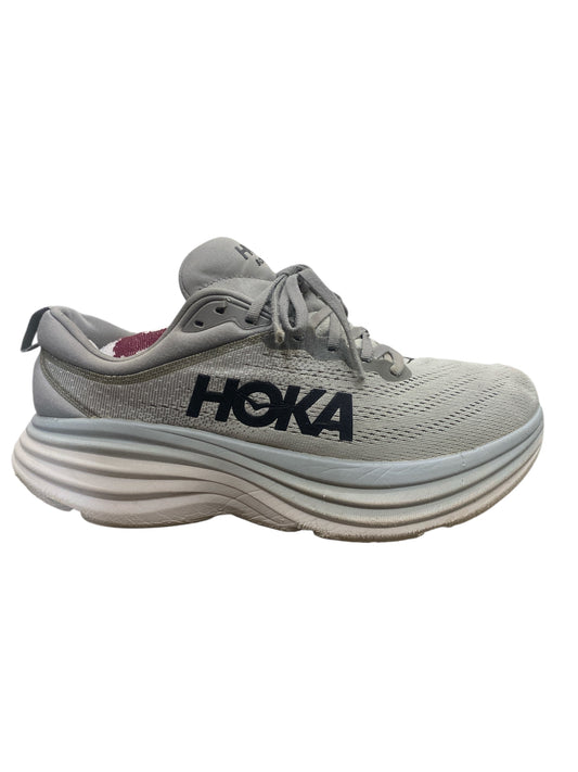 Men’s HOKA Bondi 8 – Sharkskin/Harbor Mist
