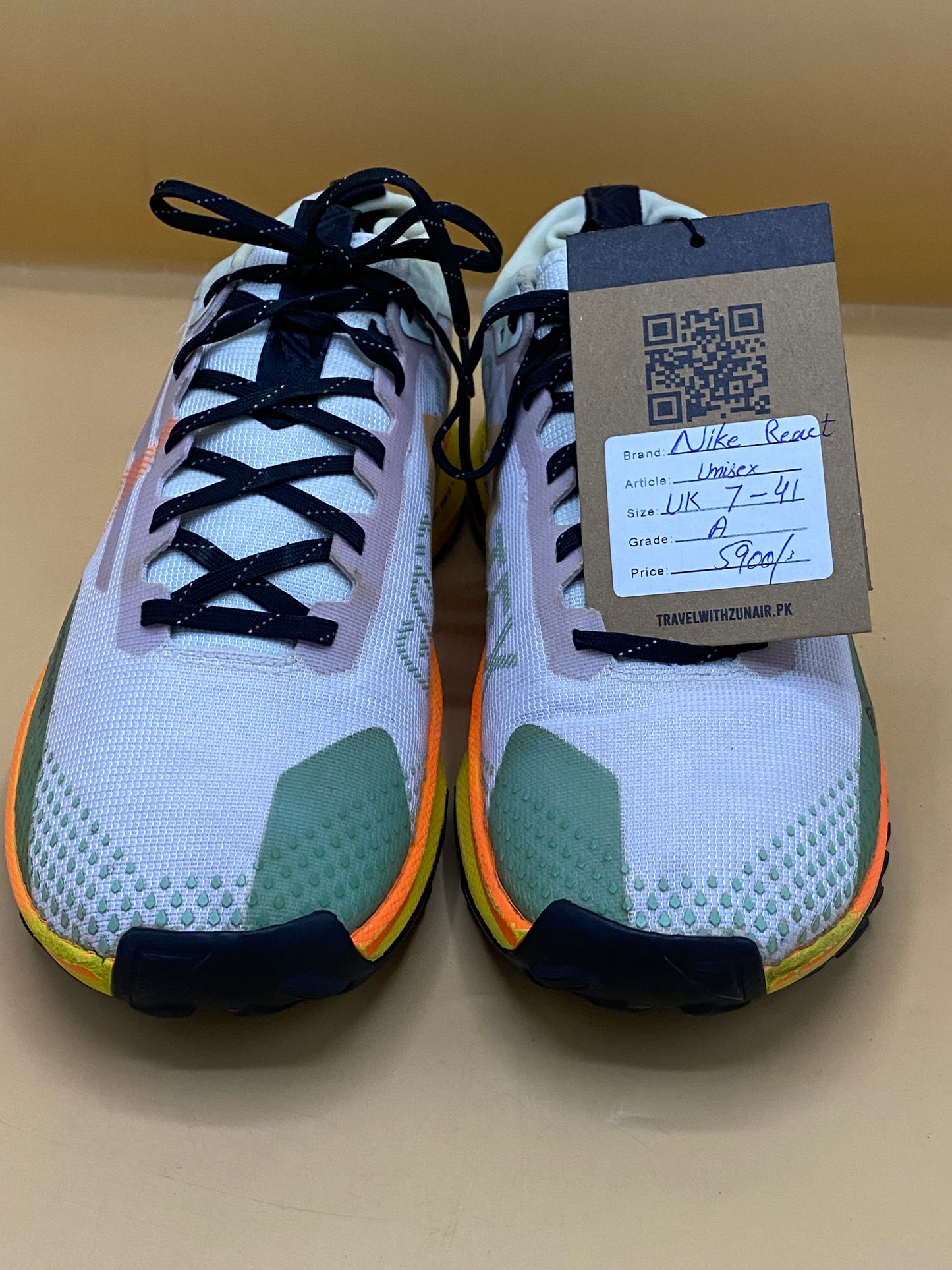 Nike React Pegasus Trail 4 GTX Yellow Green Orange