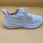 Hoka One On Clifton 9 White Silver Running Shoes
