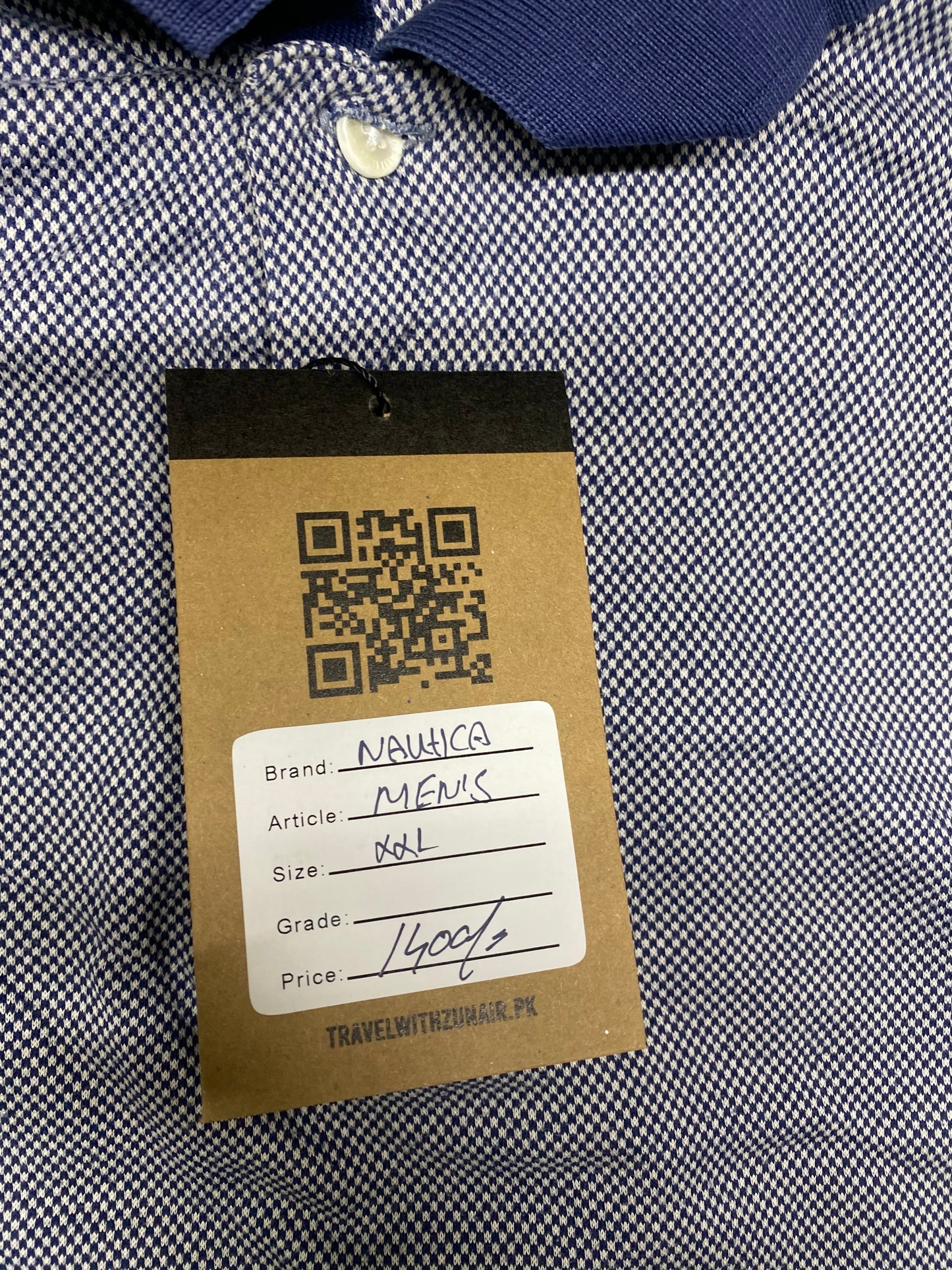 Nautica Shirt P Mens Size XXL Gray Short