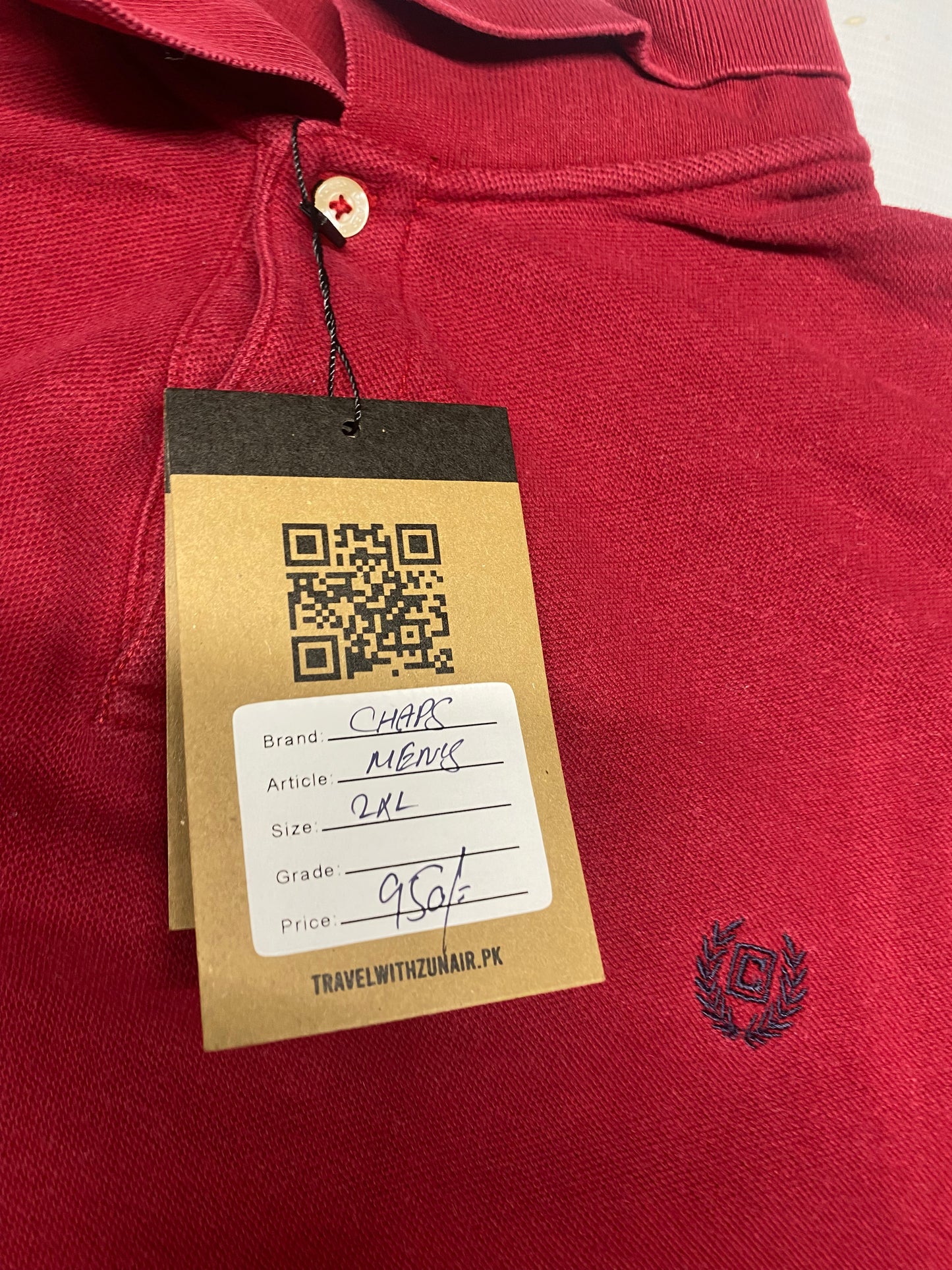 Chaps Men’s Short Sleeve Shirt Size
