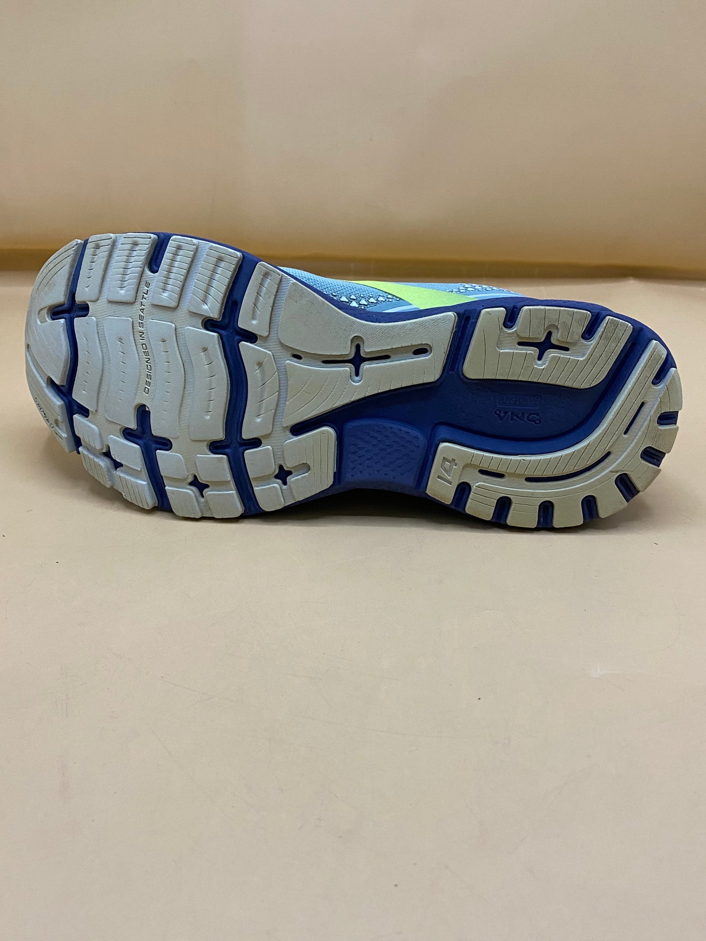 BROOKS Ghost 14 B Blue Ocean Neon Green Running Shoes