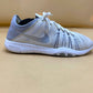 Women's Nike Free TR White Metallic Silver Wolf Grey Trail