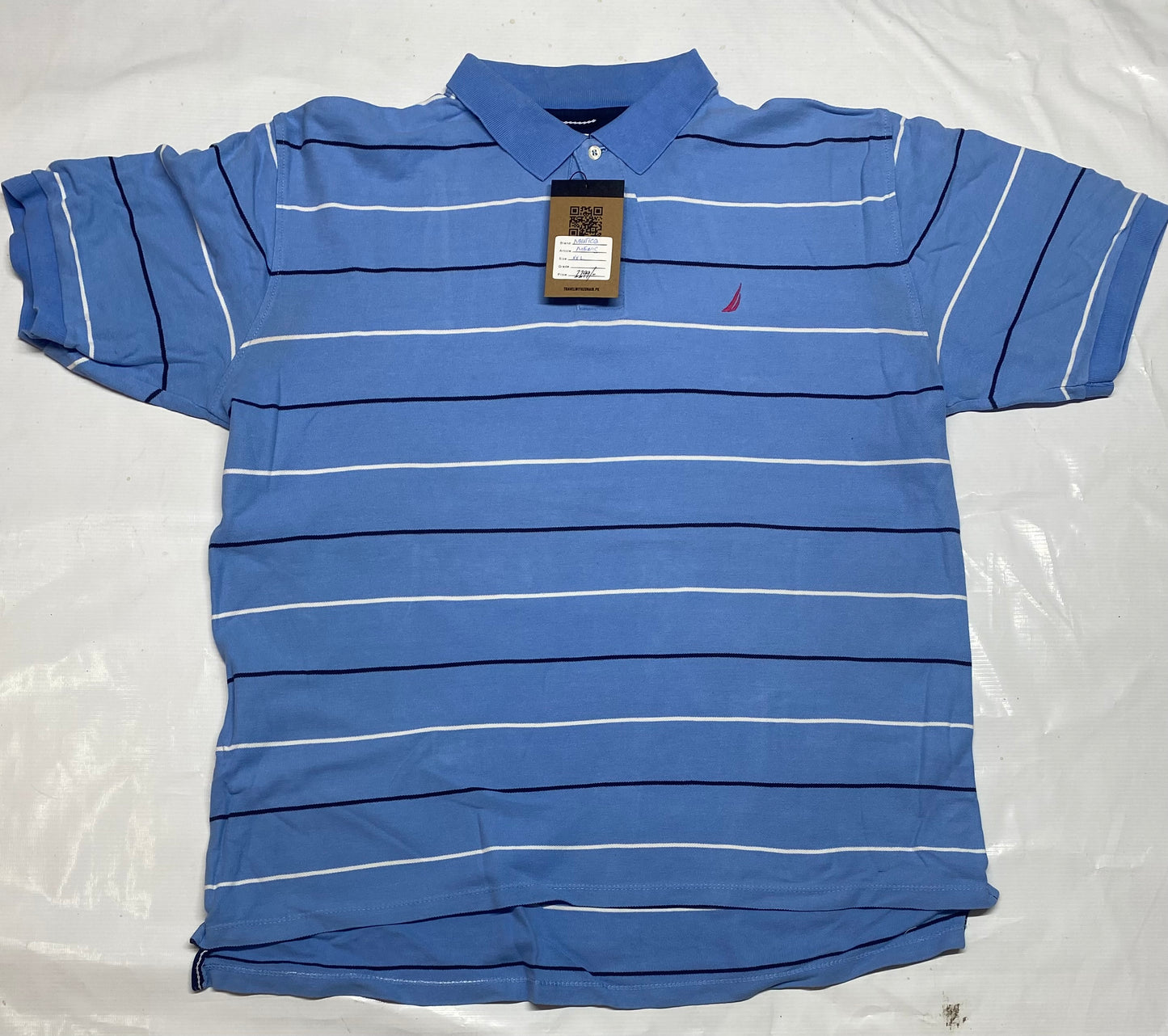 Nautica Men's Blue Pique Shirt