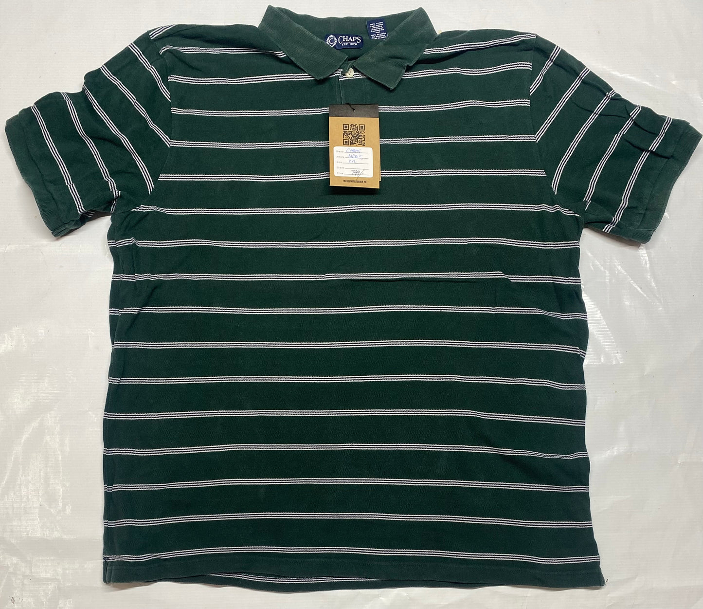 Chaps Men’s Green-White Shirt