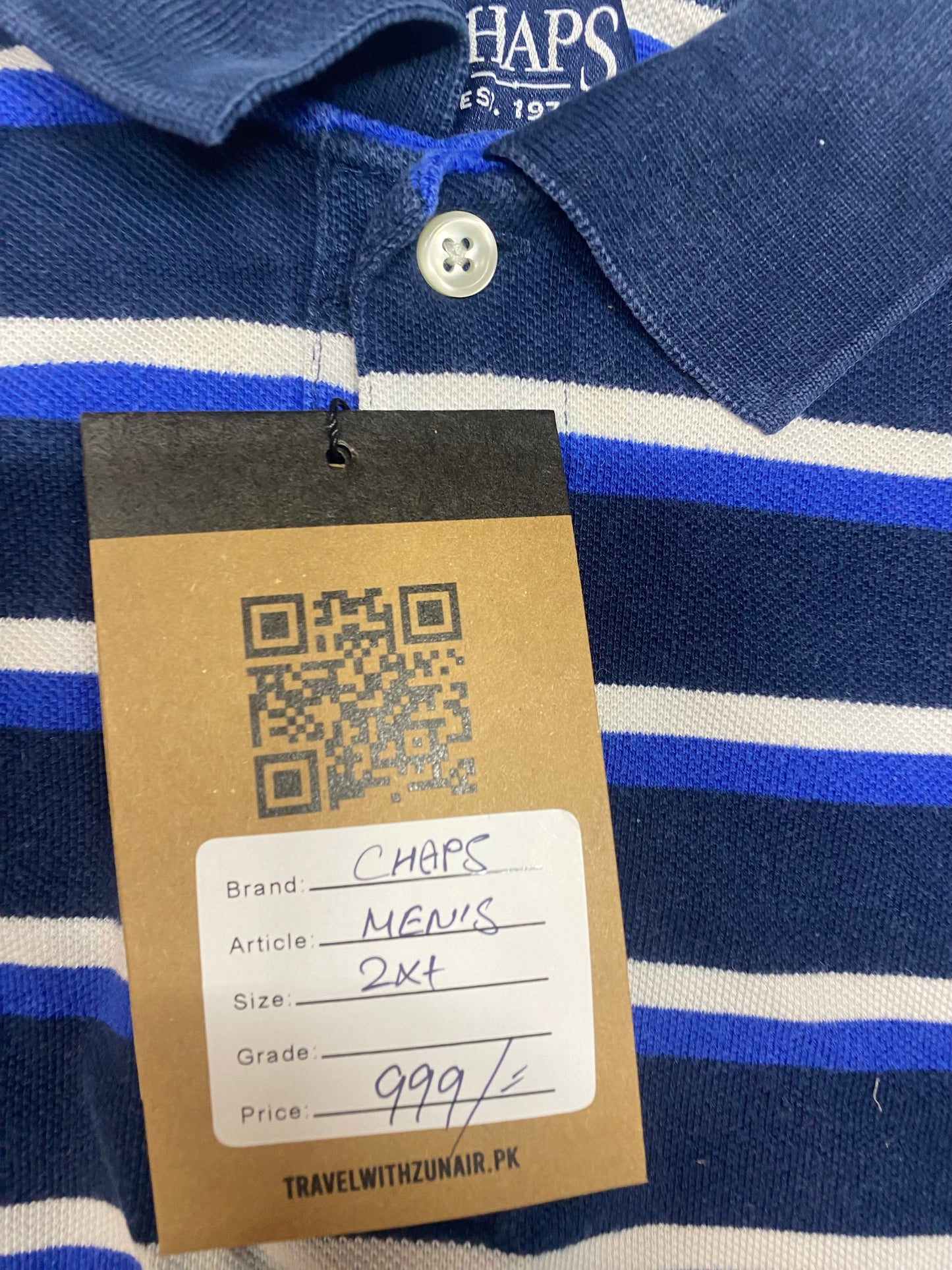 Chaps Men's Striped Short Sleeve T-Shirt