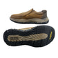 Skechers Respected Mens  Brown Walking Leather Slip On Loafers Shoes