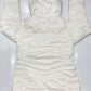 Adidas Puffer Coat Cream Zipper and Hood Womens