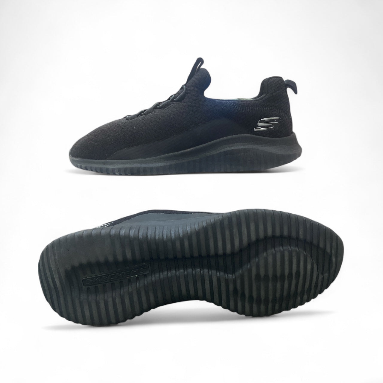 Skechers Sport F190-11 Black Running Shoes Sneakers